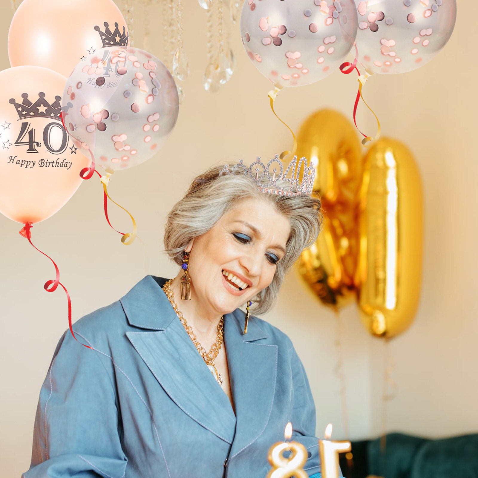 1Set Birthday Themed Crown Sas – Birthday Sash Glitter recenzja i cena