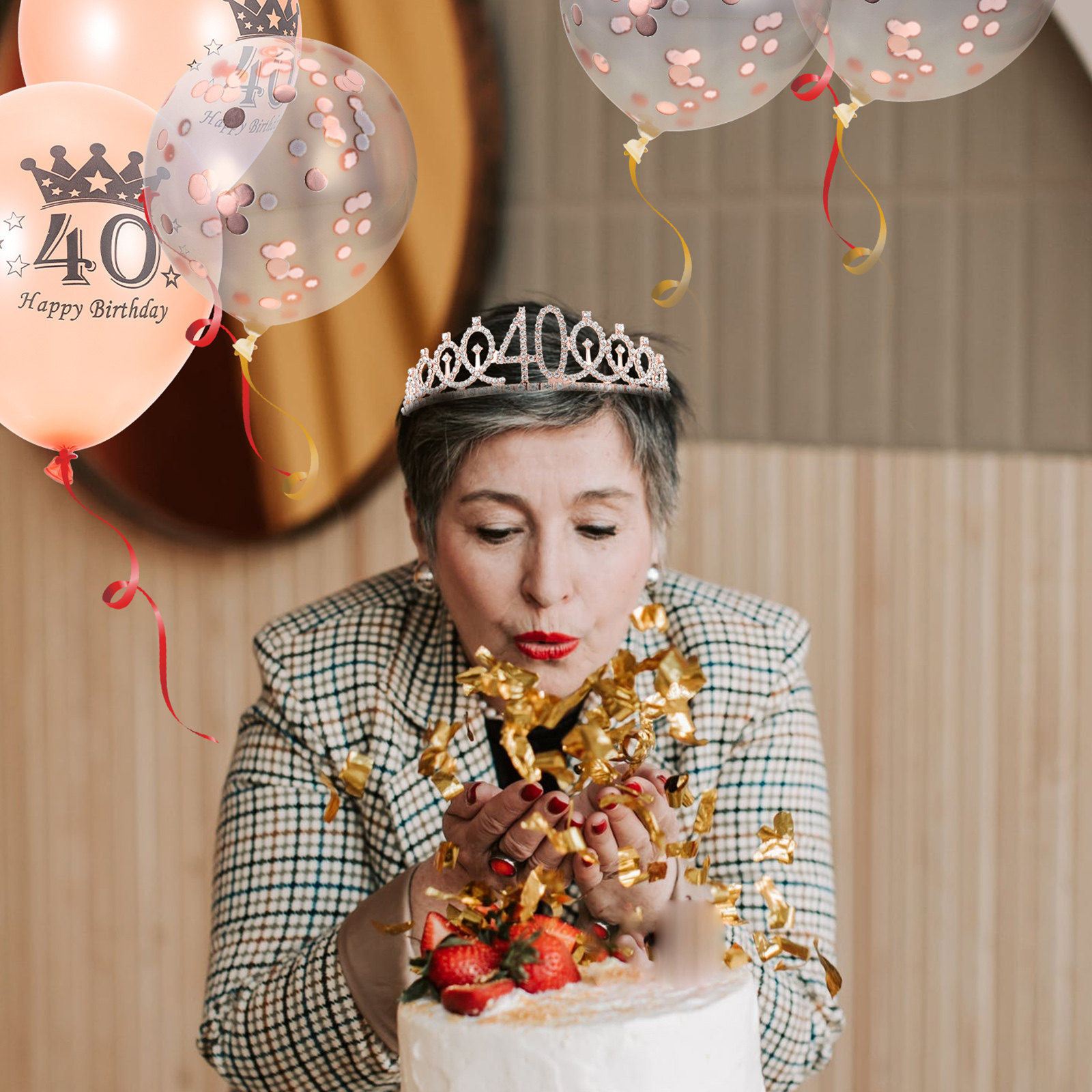 1Set Birthday Themed Crown Sas – Birthday Sash Glitter recenzja i cena