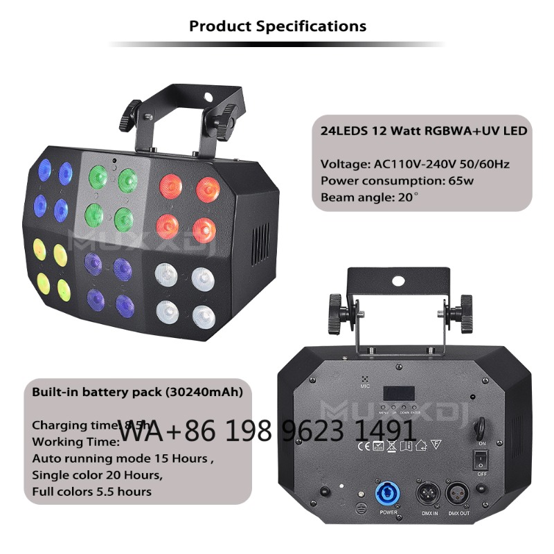 2Pcs 24*12W RGBWA+UV LED Spide – Event & Party Supply recenzja i cena