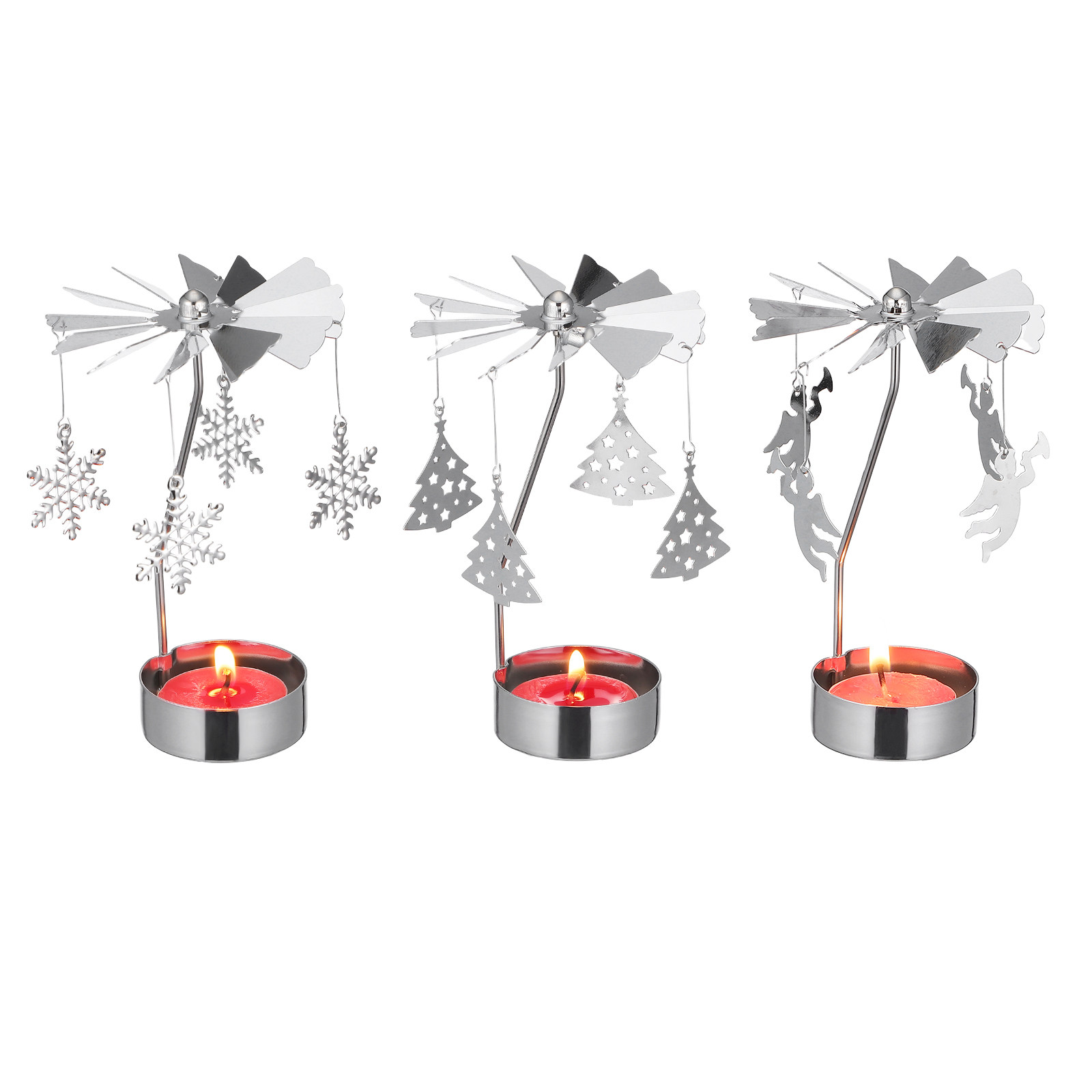 3Pcs Metal Rotating Candlehold – Centerpiece Stick recenzja i cena
