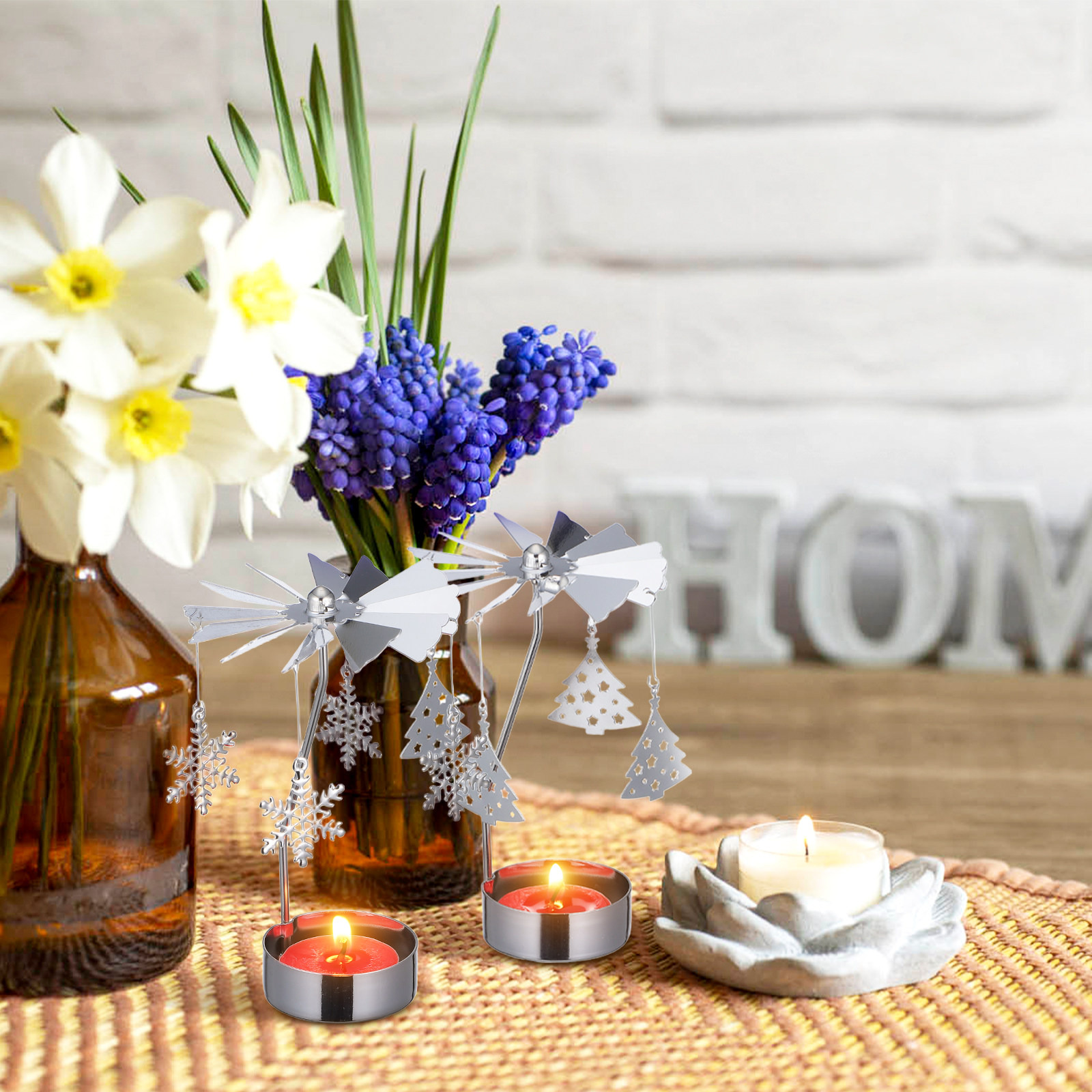 3Pcs Metal Rotating Candlehold – Centerpiece Stick recenzja i cena