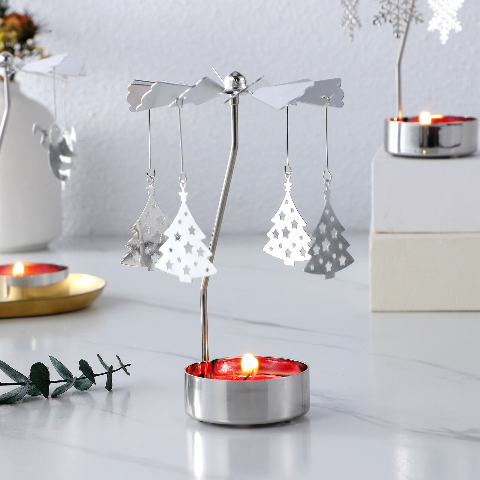 3Pcs Metal Rotating Candlehold – Centerpiece Stick recenzja i cena