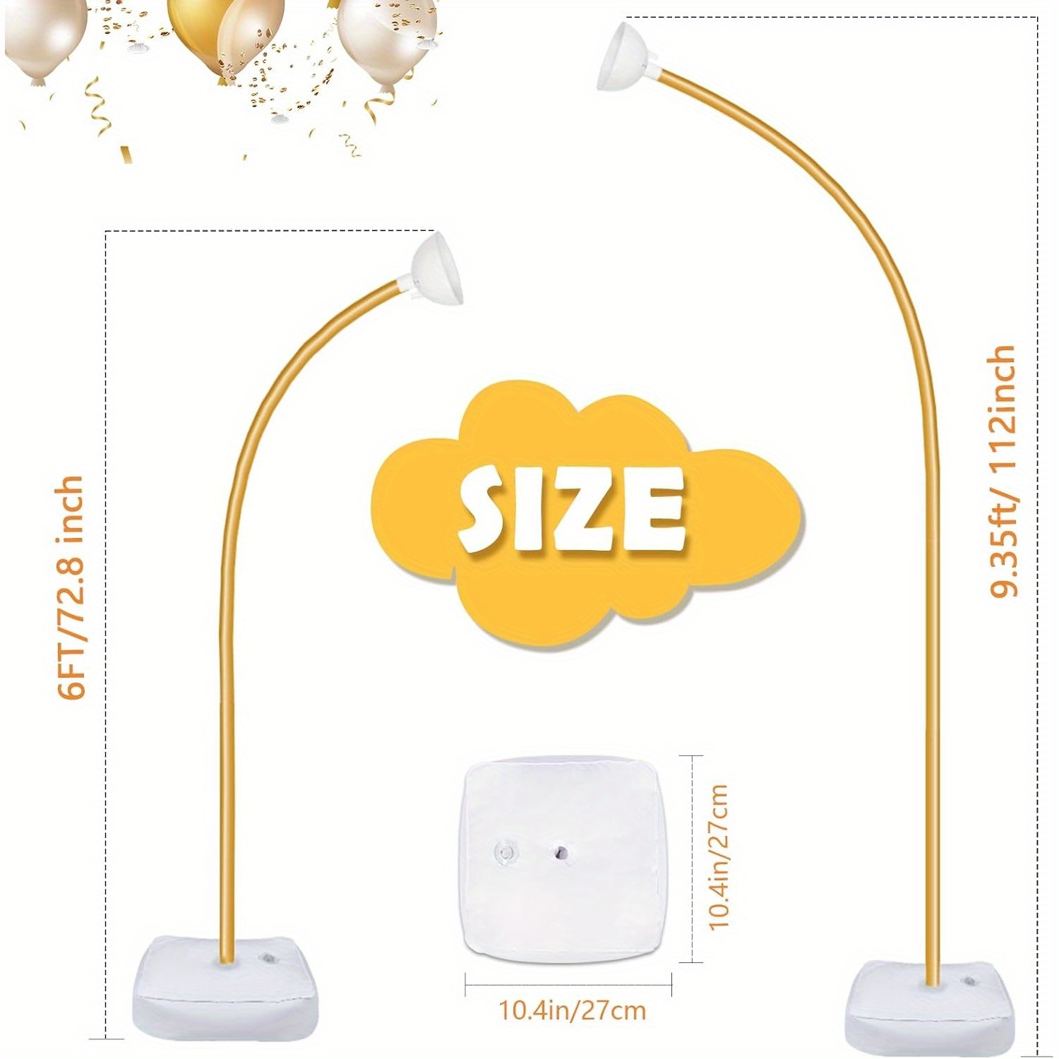 9.35ft & 6ft Golden Balloon Ar – Supply Event recenzja i cena