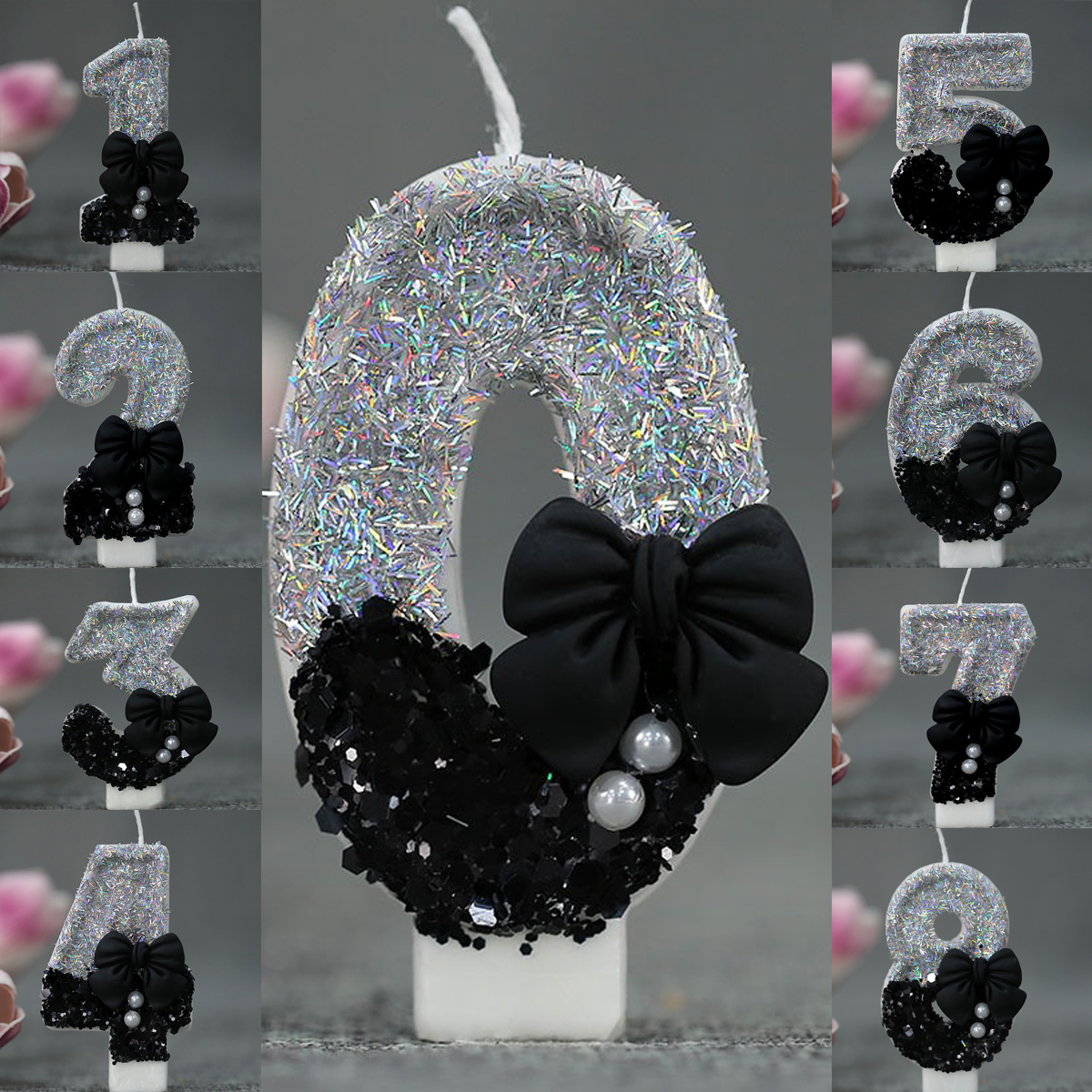 Midnight Bow & Pearl 0-9 Numbe – Event Supplies recenzja i cena