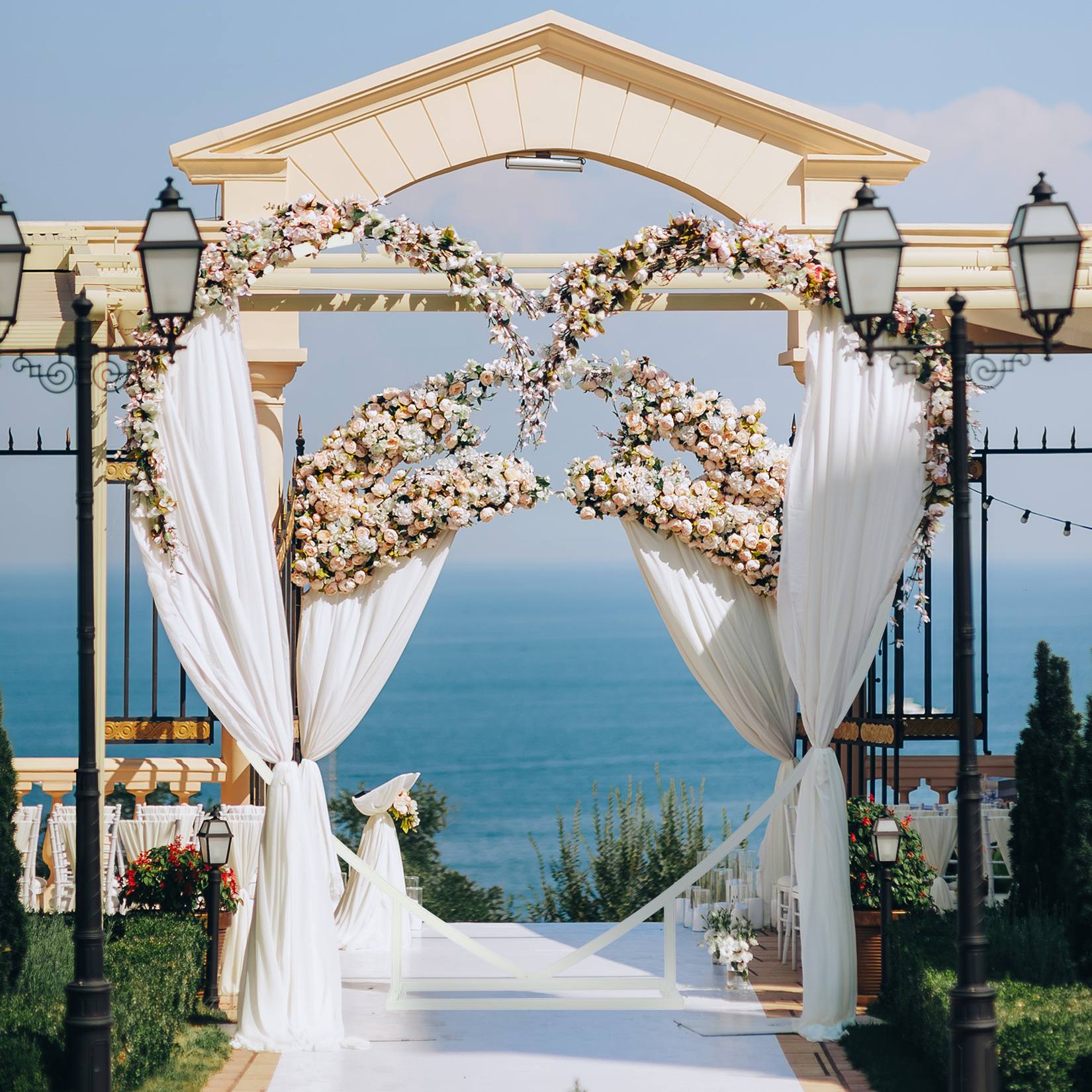 Heart Shaped White Metal Ballo – Balloon Arch Kit recenzja i cena