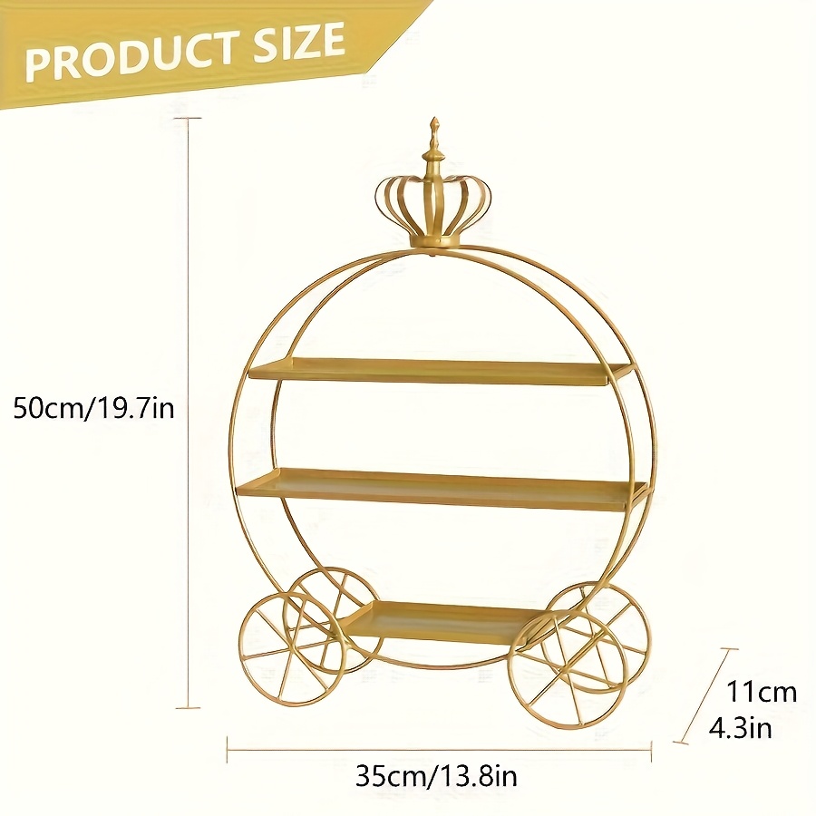 3-Tier Golden Crown Cake Stand – Cupcake Stand Tier recenzja i cena