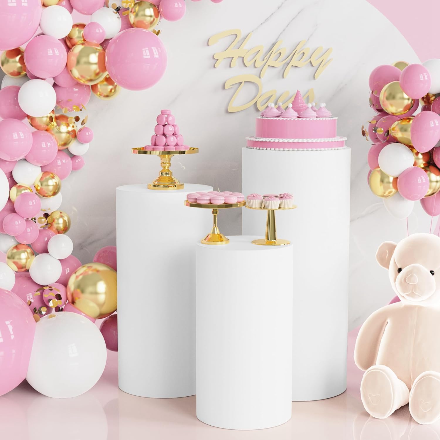 Yeele 1PCS/3PCS/5PCS White Cyl – Dessert Table Backdrop recenzja i cena