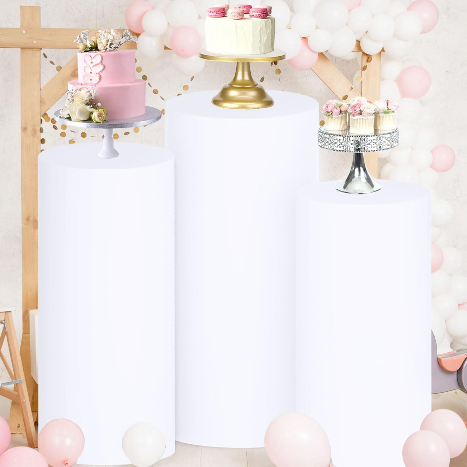 Yeele 1PCS/3PCS/5PCS White Cyl – Dessert Table Backdrop recenzja i cena