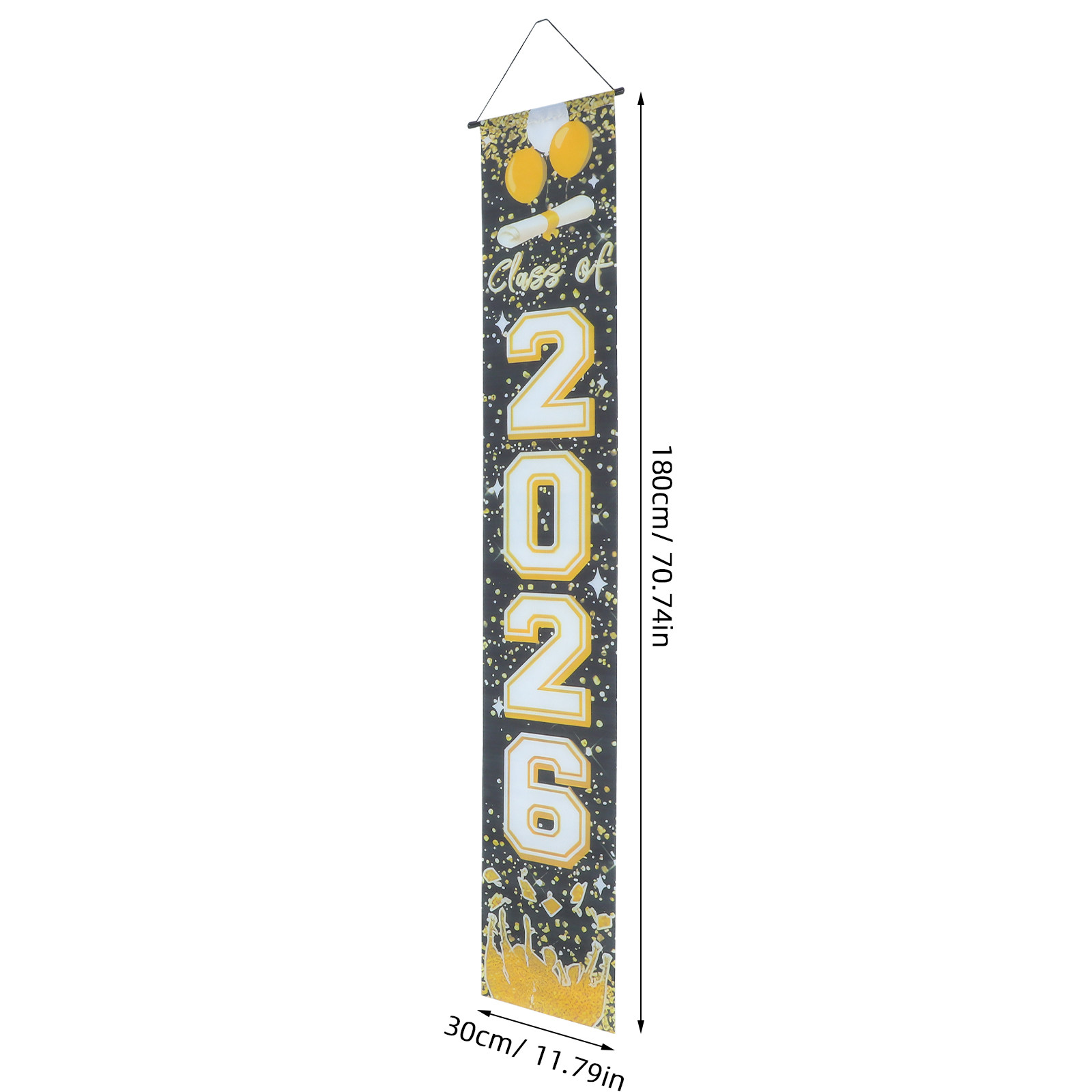 1Pair Graduation Door Couplets – Party Banner Gold recenzja i cena