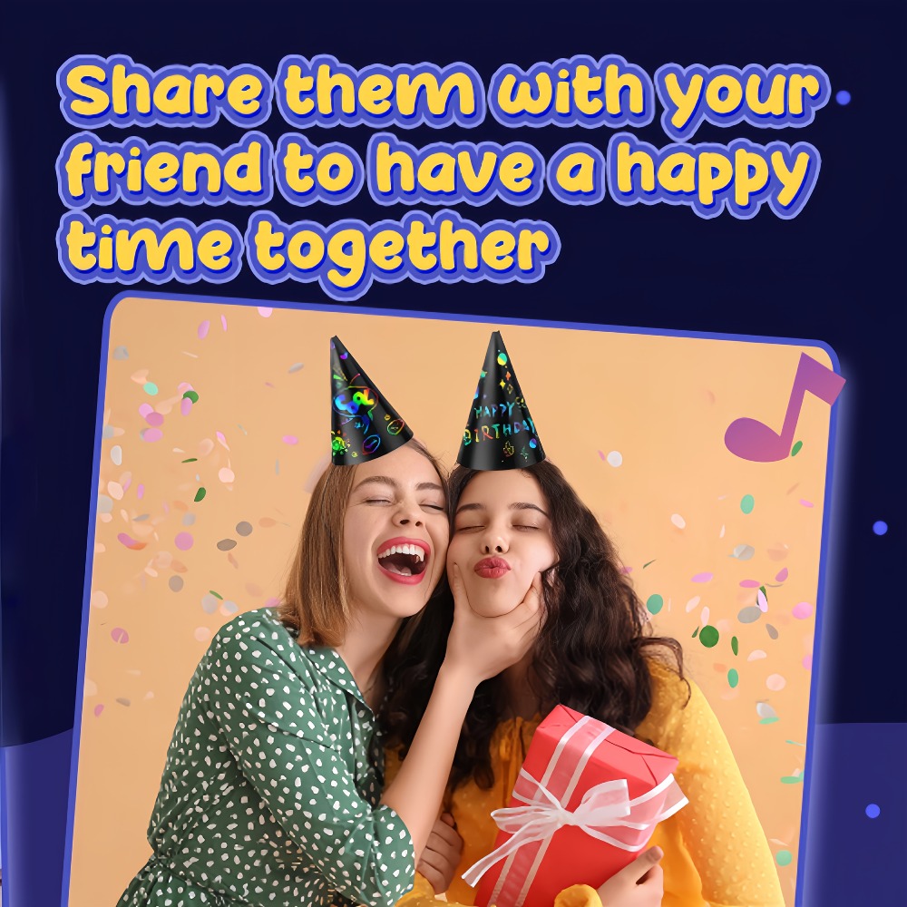 12Pcs Art Party Hats Set with  – Party Hat Cone recenzja i cena