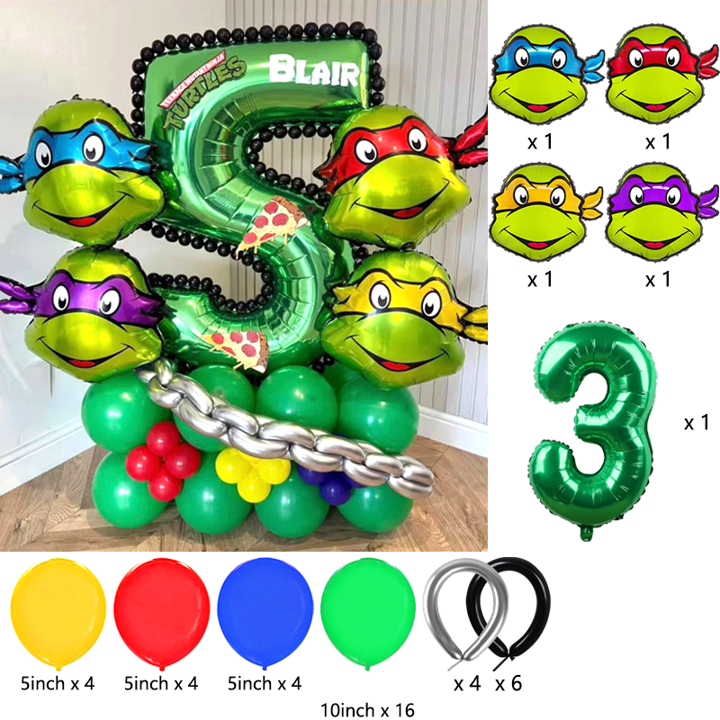 Ninja Turtles Themed Balloon A – Balloon Arch Kit recenzja i cena