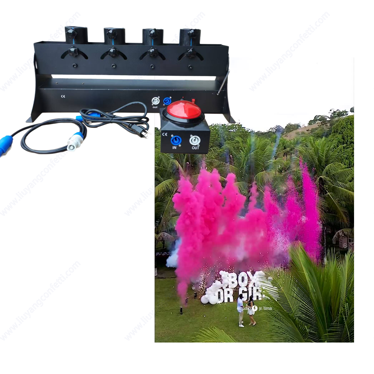 Electronic Spray Confetti Powd – Confetti Cannon Tube recenzja i cena