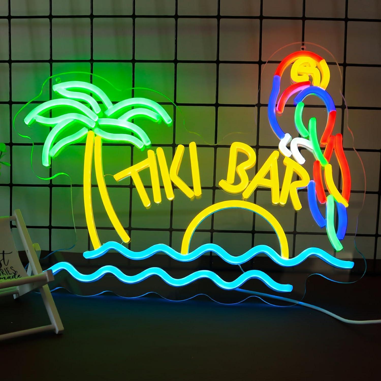 Tiki Bar Neon Sign Beach Theme – Neon Sign Party recenzja i cena