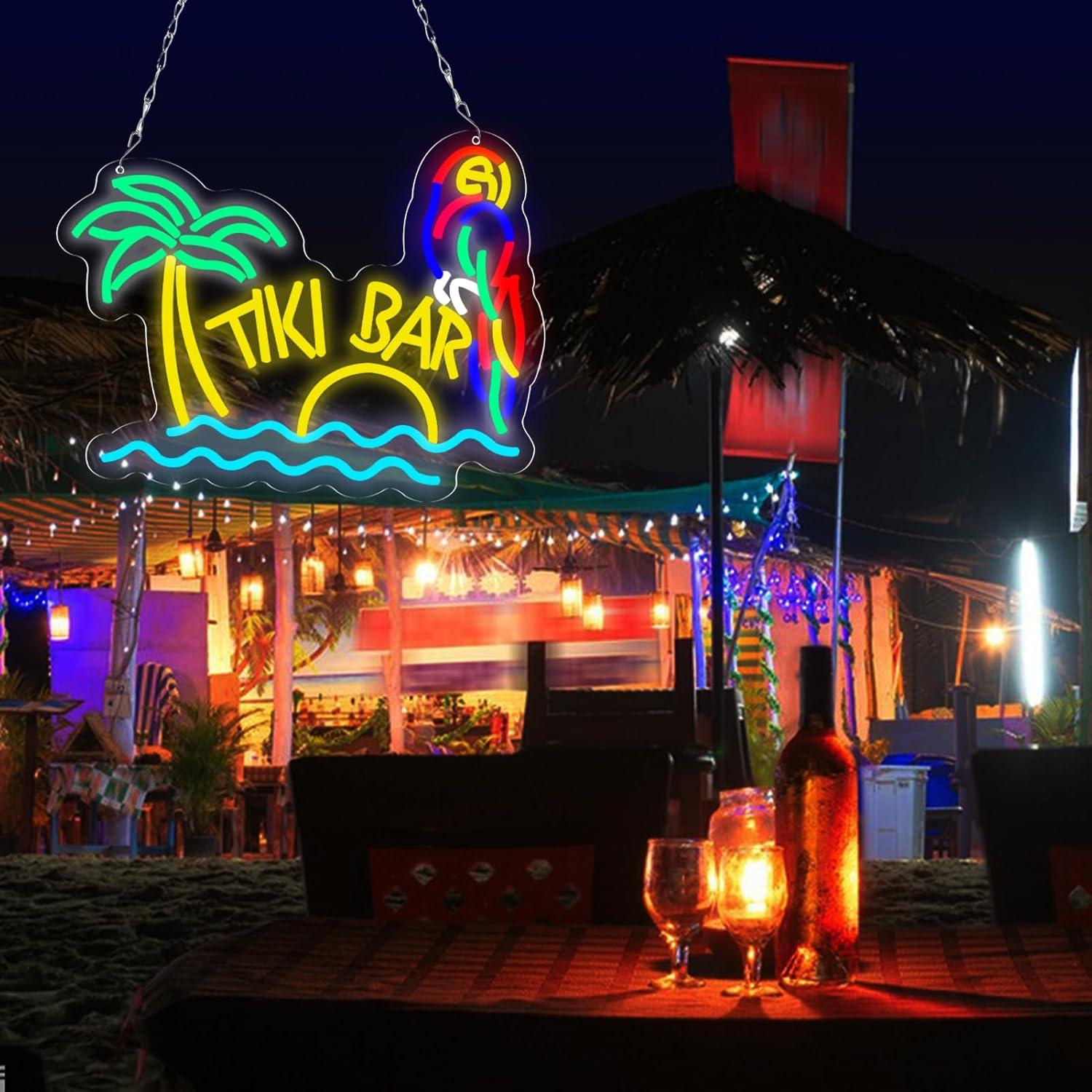 Tiki Bar Neon Sign Beach Theme – Neon Sign Party recenzja i cena