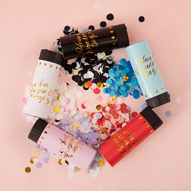 8 Colorful Confetti Hand-Twist – Confetti Cannon Tube recenzja i cena
