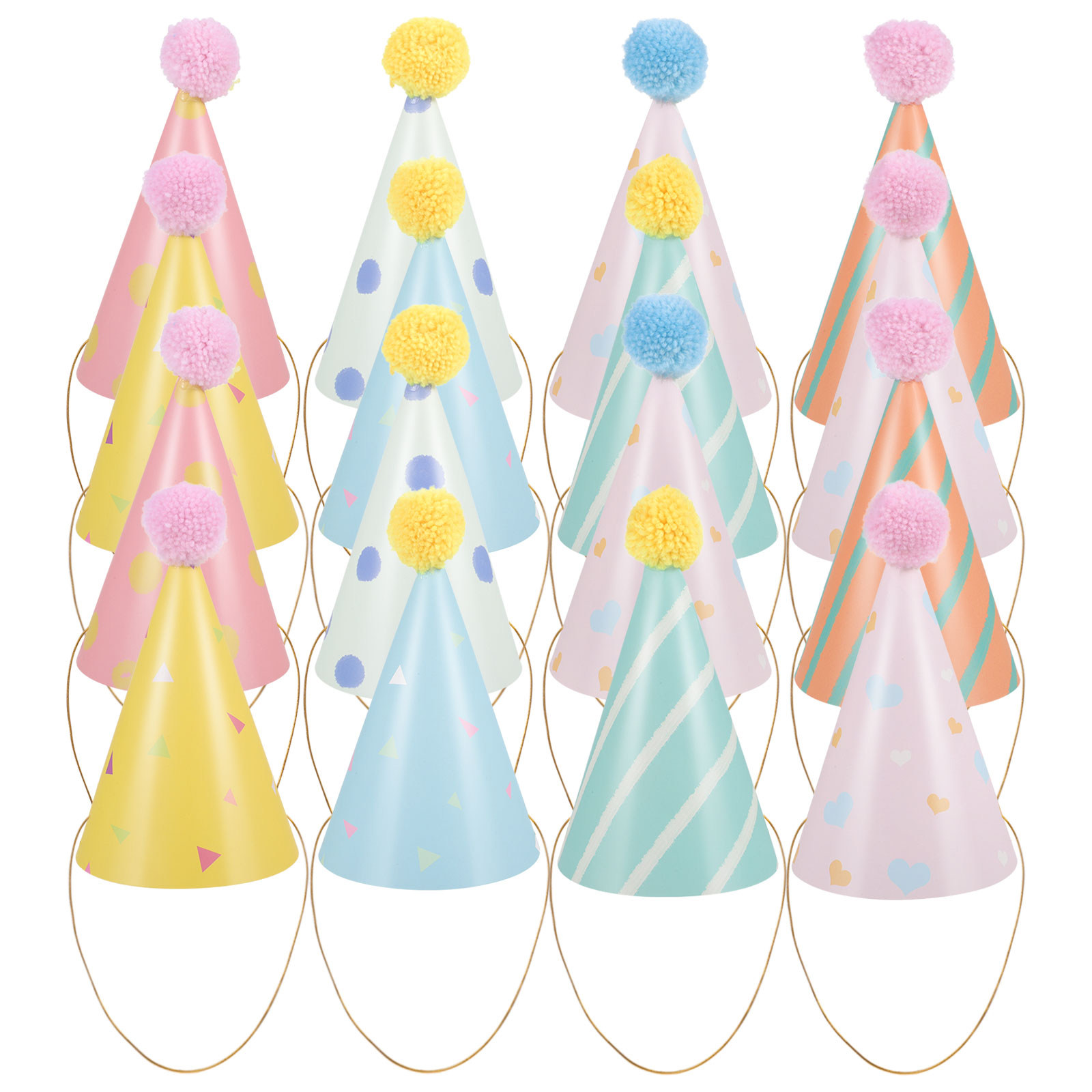 14Pcs Birthday Hats Paper Cone – Party Hat Cone recenzja i cena