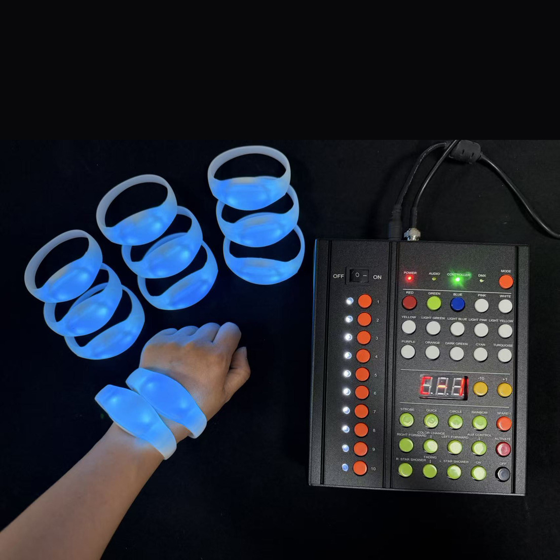 DMX Luminous Wristband Led Sil – Event Party Dj recenzja i cena