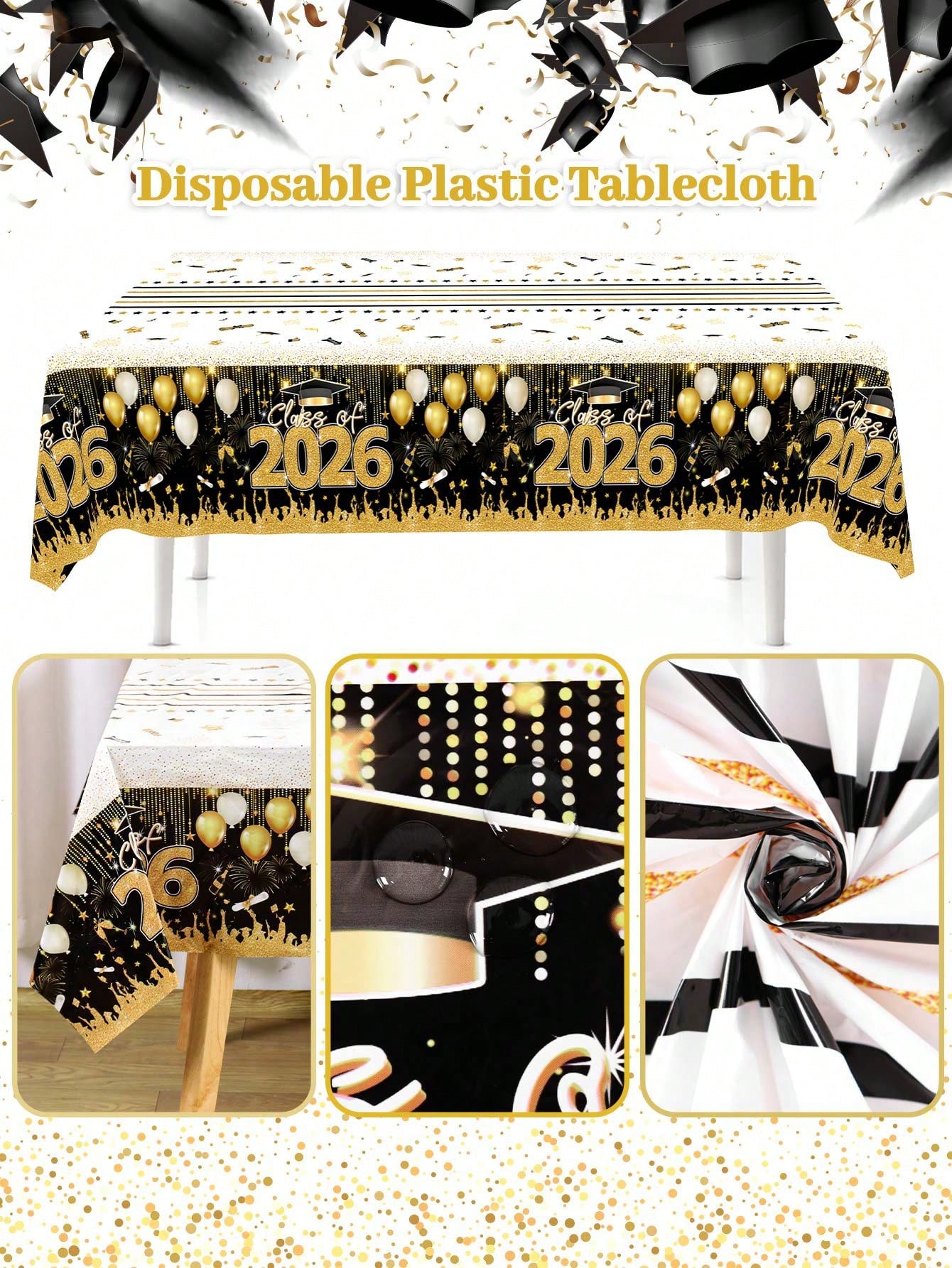 1pc Disposable Graduation Tabl – Table Cloth Disposable recenzja i cena