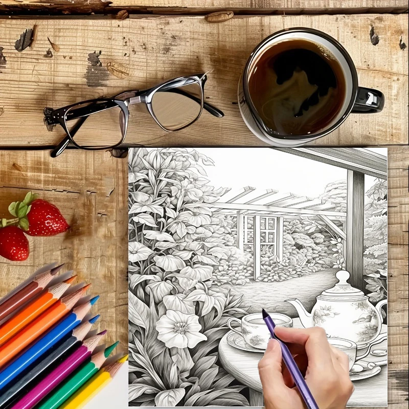 Tea In The Gardens Coloring Bo – Supply Event recenzja i cena