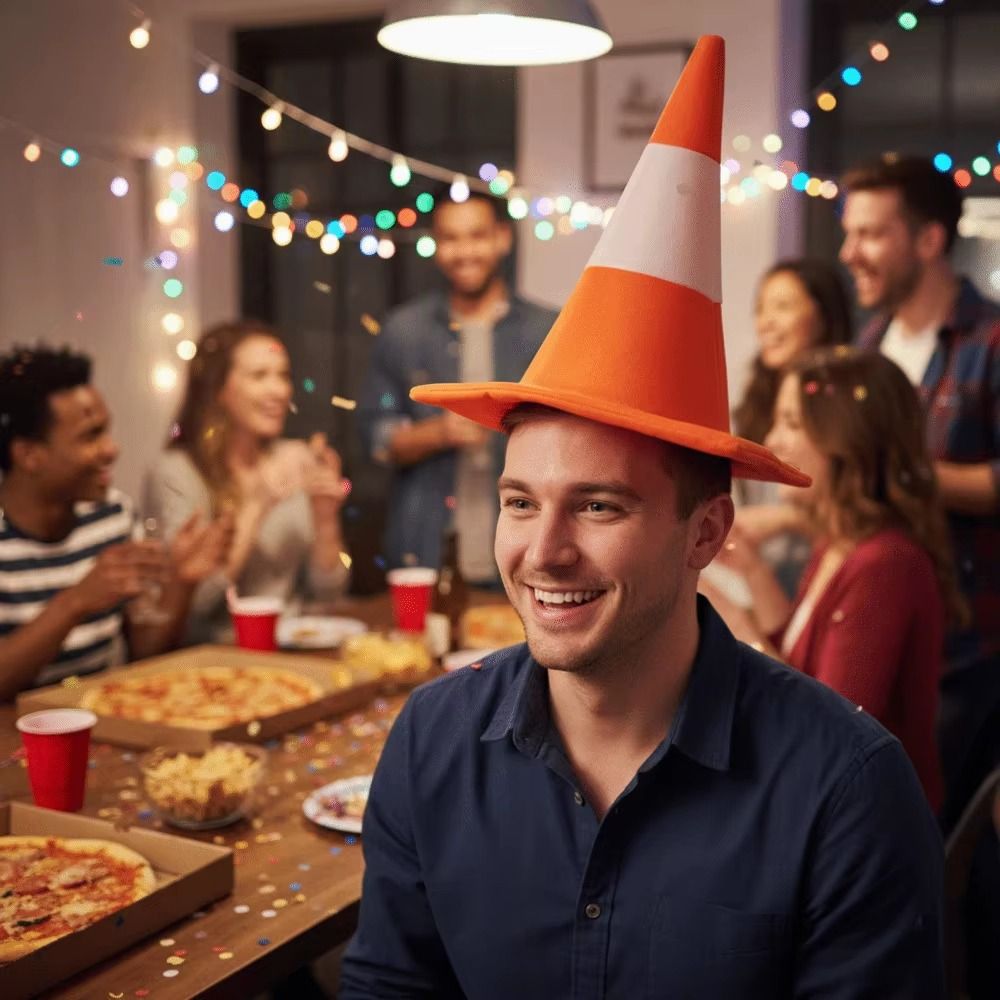 Funny Foldable Design Traffic  – Party Hat Cone recenzja i cena