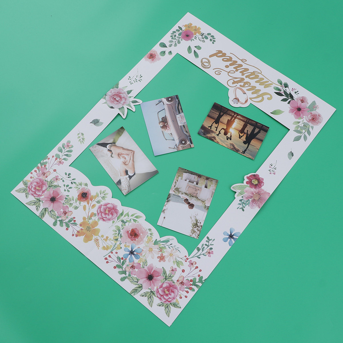 2 Pcs Bridal Shower Photo Boot – Photo Booth Frame recenzja i cena