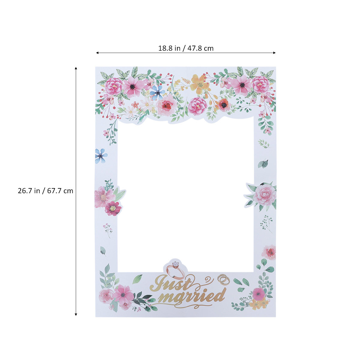 2 Pcs Bridal Shower Photo Boot – Photo Booth Frame recenzja i cena