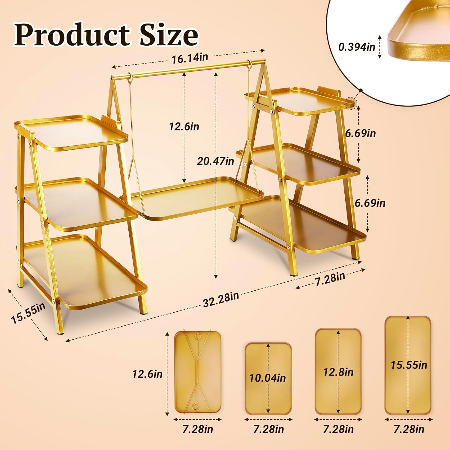 3-Tier Metal Cupcake Stand, La – Cupcake Stand Tier recenzja i cena